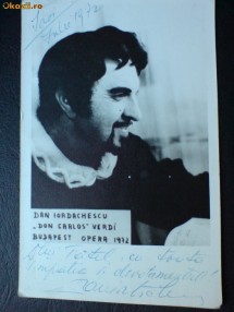 Autograf al maestrului Dan Iordachescu, anul 1972 foto