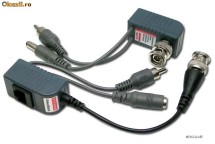 KIT Video Audio Power Balun pentru transmisie CCTV pe cablu UTP