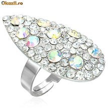 Inel fashion zirconiu marime libera - cod 313 foto