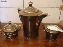 set pentru cafea-ceai din portelan bavaria argintate foto