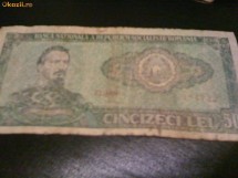 bancnota cincizeci lei 1966 alexandru ioan cuza photo bancnota cincizeci lei 1966 alexandru ioan cuza