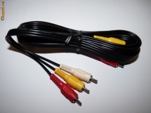 Cablu AV (3xRCA tata - 3xRCA tata) 1.6m foto