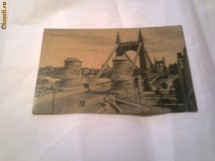Carte Postala - Budapest ~ Erzsebet-hid ~   Circ.17 apr.1910 foto