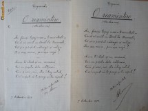 Manuscris interbelic cu epigrame , scrisori versificate , o nuvela