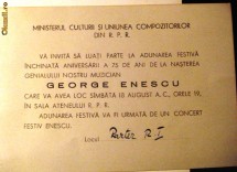 invitatie Ateneu foto