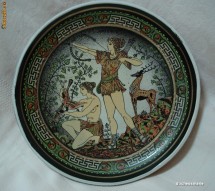 Farfurie decorativa Grecia TEMA VANATOARE foto