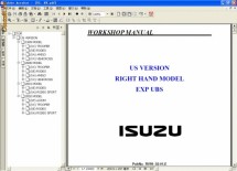 Isuzu Workshop manual 1998-2002 foto