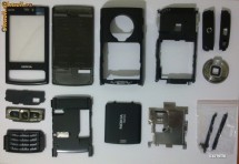 Carcasa Nokia N95 8GB completa (fata + mijloc + spate + butoane + tastaturi + suruburi + slide)