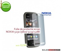 2X FOLIE ECRAN NOKIA 5230 5233 5800 5228 5288  - TRANSPORT GRATUIT!