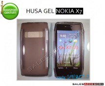 HUSA GRI GEL - SILICON NOKIA X7 - TRANSPORT GRATUIT foto