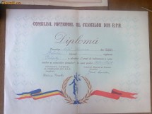 diploma, consiliul national al femeiloe din rpr foto