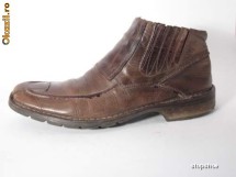 B541-Botine barbati piele M.O. elegante,40 foto