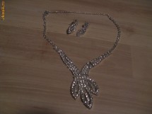 Vand set colier+cercei nunta\botez\petrecere foto