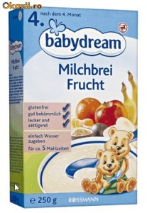 Cereale cu lapte Babydream Fructe - 250 gr - Germania (produs de Humana) foto