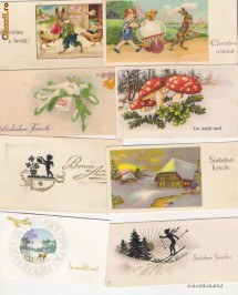 felicitari-lot 16 bucati diferite-perioada 1940-1944-circulate foto