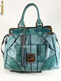 Geanta maxi verde-turcoaz - Guess
