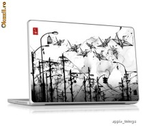 Gelaskins Gelaskin folie protectie pt Apple Macbook Pro Unibody 17 Laptop 17 inch - Model Cable Cranes foto