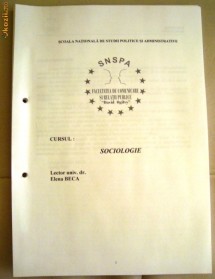 Curs de sociologie - SNSPA foto