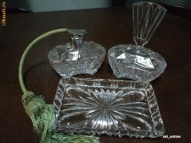 Set toaleta dama din cristal Boemia foto