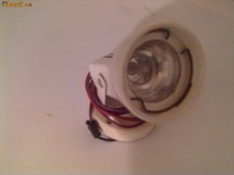 Lampa cu suport, intrerupator si bec halogen 12v foto