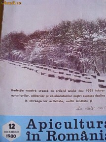 APICULTURA IN ROMANIA -DECEMBRIE 1980 foto