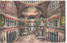 Istambul, Turcia-Interior moscheea Sf. Sofia foto
