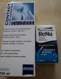 vand ieftin solutie dezinfectare lentile contact si lacrimi artificiale foto