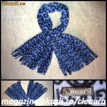 FULAR BARBATI / DAMA / UNISEX, IMPRIMEU BRAND GUCCI, POLAR cu 2 FETE, made in SUA foto