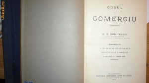 Codul Comercial comentat foto
