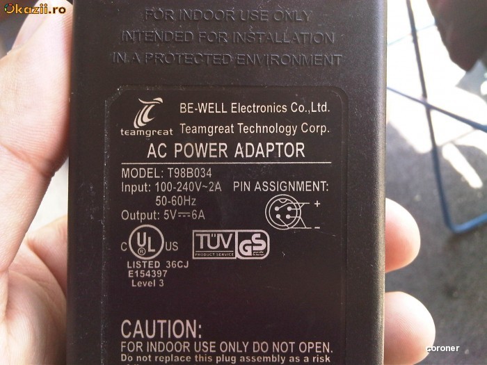 Alimentator Incarcator 5V/6A, Mufa 4 Pini foto mare