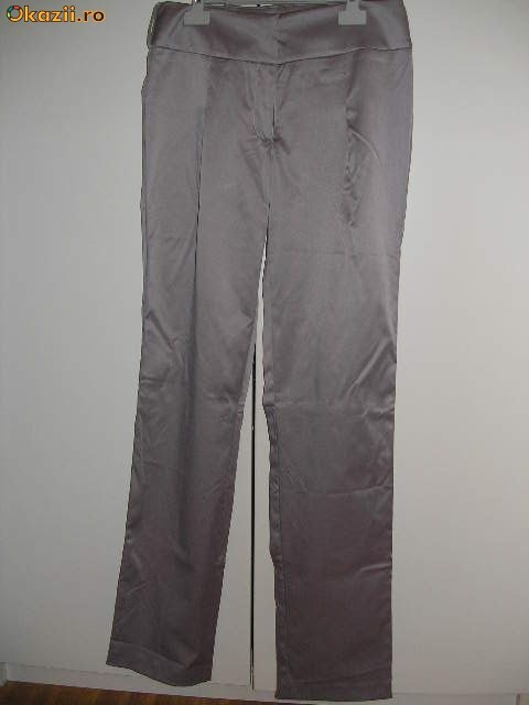 pantaloni dama satin marime 40 foto mare