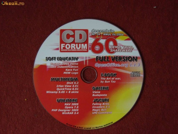 CD FORUM NR. 34/2004 + REVISTA foto mare