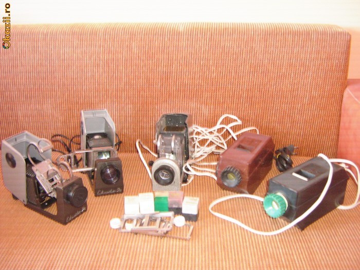 Proiector / proiectoare diafilm / diapozitive + 1 diafilm KADOU foto mare