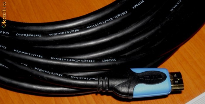Cablu HDMI  1.4, 3D, Ethernet, 3m foto mare