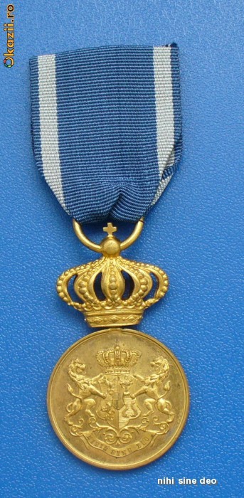 MEDALIA  SERVICIUL CREDINCIOS MODEL 1877  CLASA1 a foto mare