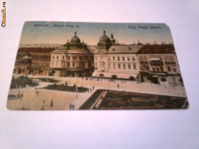 Carte Postala - Cluj. Piata Unirii    circulata. foto mare