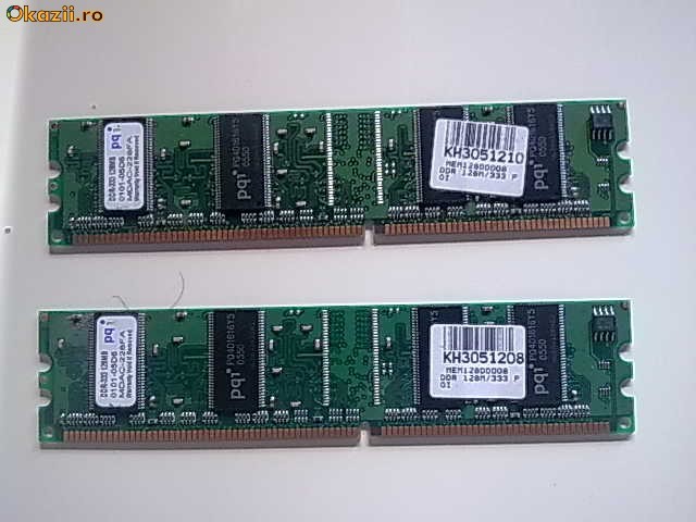 Memorii RAM PQI 128MB  DDR 333 Mhz foto mare