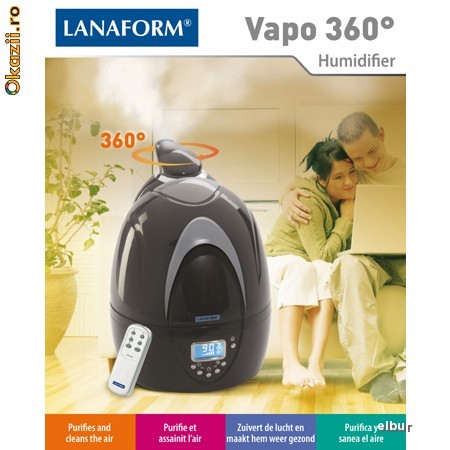 Umidificator Vapo360 Lanaform Belgia foto mare