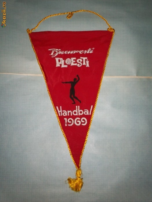 403 Fanion Bucuresti -Ploesti -Handbal -1969 foto mare