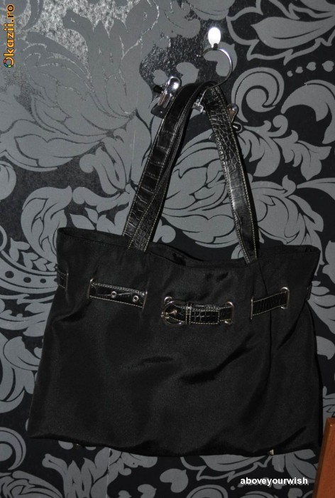 GEANTA RETRO VINTAGE - NEAGRA foto mare