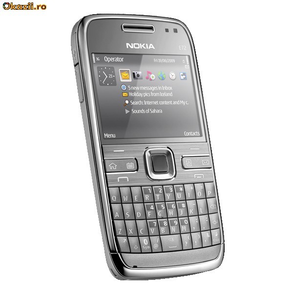 nokia e72 silver impecabil!!! foto mare