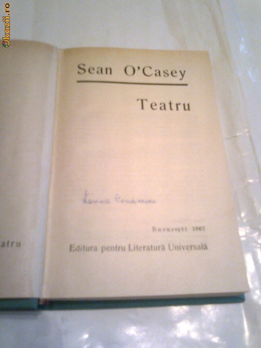 Sean O'Casey - Teatru   ~ 6 piese ~ foto mare