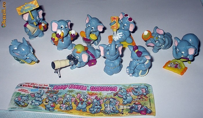 SURPRIZE KINDER -  FUNNY FANTEN AT BEACH - SERIE COMPLETA foto mare