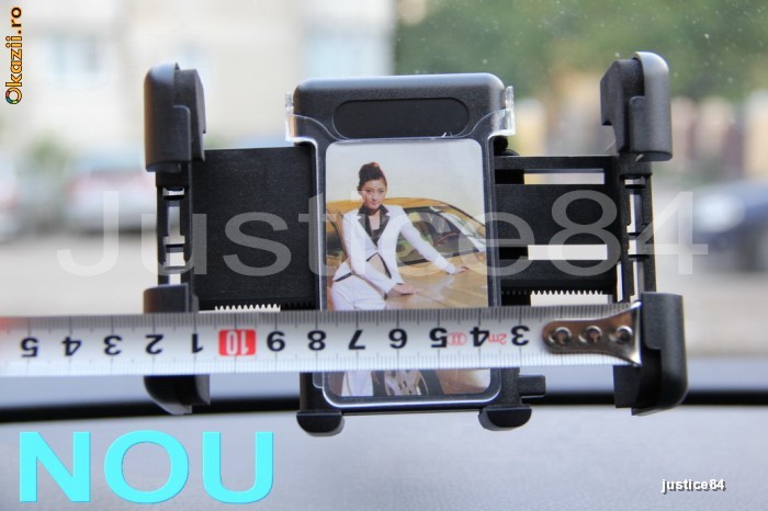 Suport Auto GPS telefon iPod REZISTENT Ventuza Push Vacuum NOU de CaLiTaTE Multiple Unghiuri de REGLAJ Car 3 foto mare