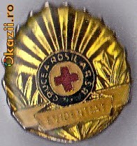 Insigna, Crucea Rosie Evidentiat mic, model1 foto mare