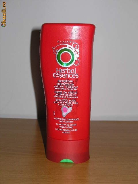 balsam Herbal Essences cu extract de zmeura+matase 250 ml foto mare