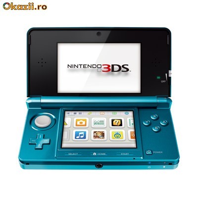 Okazie Nintendo 3DS AQUA BLUE, sigilat, la cutie foto mare