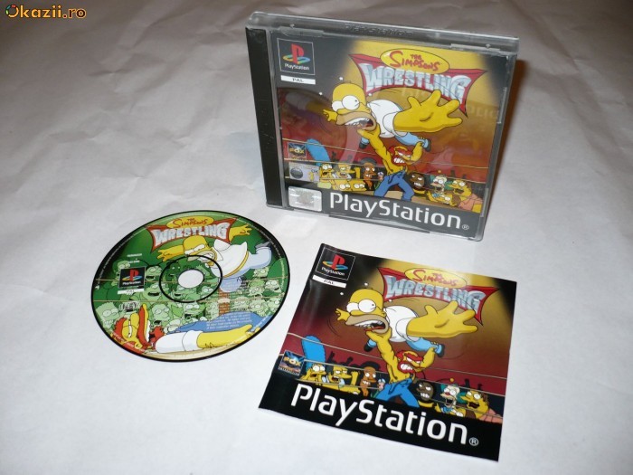 Joc Sony Playstation 1 - PS1 - PS ONE - The Simpsons Wrestling foto mare