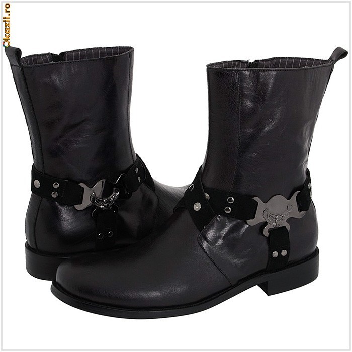 *** PROMOTIE Cizme BLACK ROOSTER, Barbati, PIELE, 100% AUTENTIC, TREVOR-TABER, Reducere de la 449 RON *** foto mare