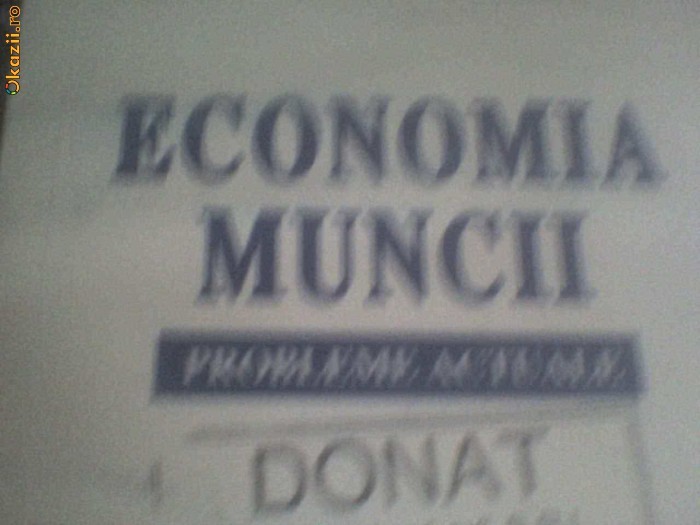 PETRE BURLOIU ECONOMIA MUNCII PROBLEME ACTUALE foto mare